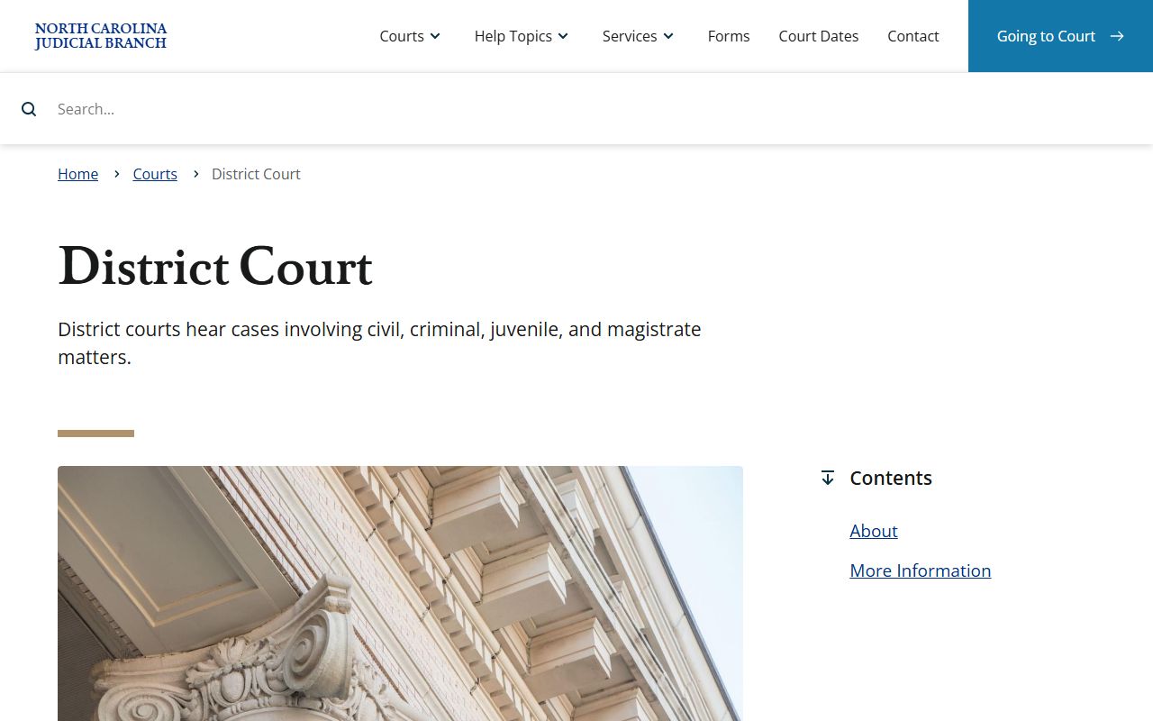 Gates County court dockets District Court source